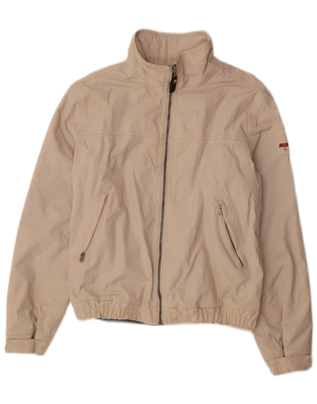 Murphy & Nye Herren Bomberjacke UK 36 Small Off White Polyamid