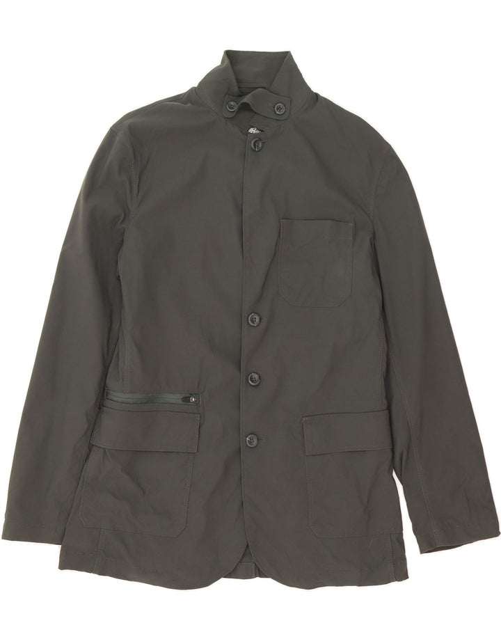 EDDIE BAUER Mens 4 Button Blazer Jacket UK 38 Medium Grey Nylon Vintage Eddie Bauer and Second-Hand Eddie Bauer from Messina Hembry 