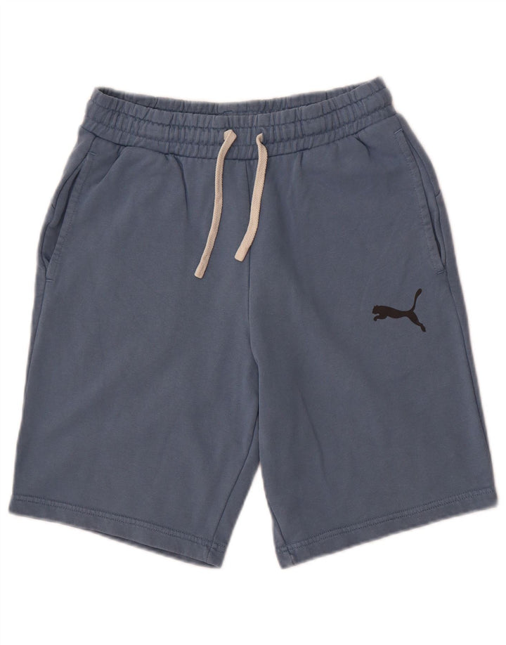 Puma Herren-Sportshorts, klein, aus blauer Baumwolle
