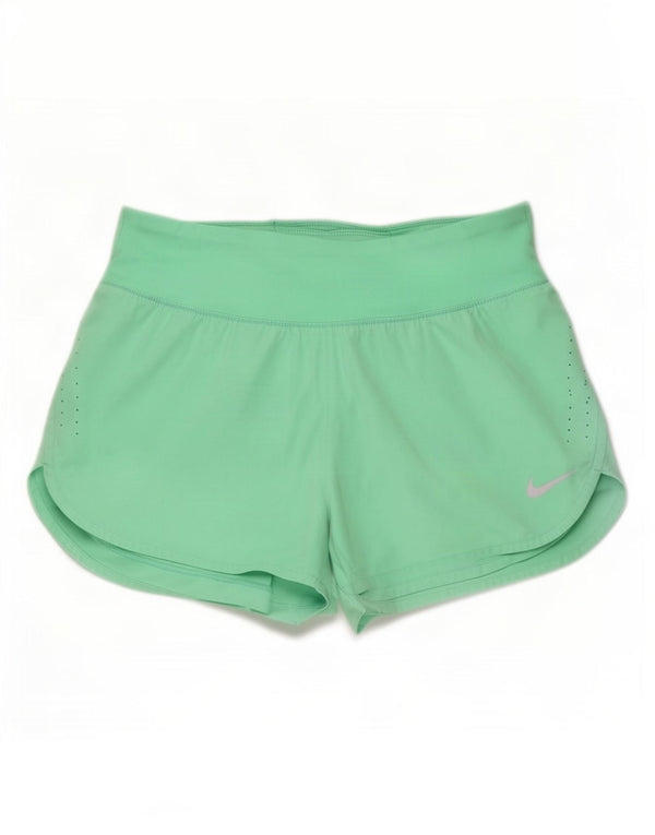 Nike Damen Dri Fit Sport Shorts UK 14 Mittelgrün