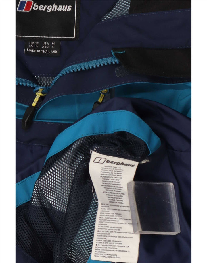 Berghaus Damen-Regenjacke mit Kapuze, UK 12, mittelblau, Polyamid