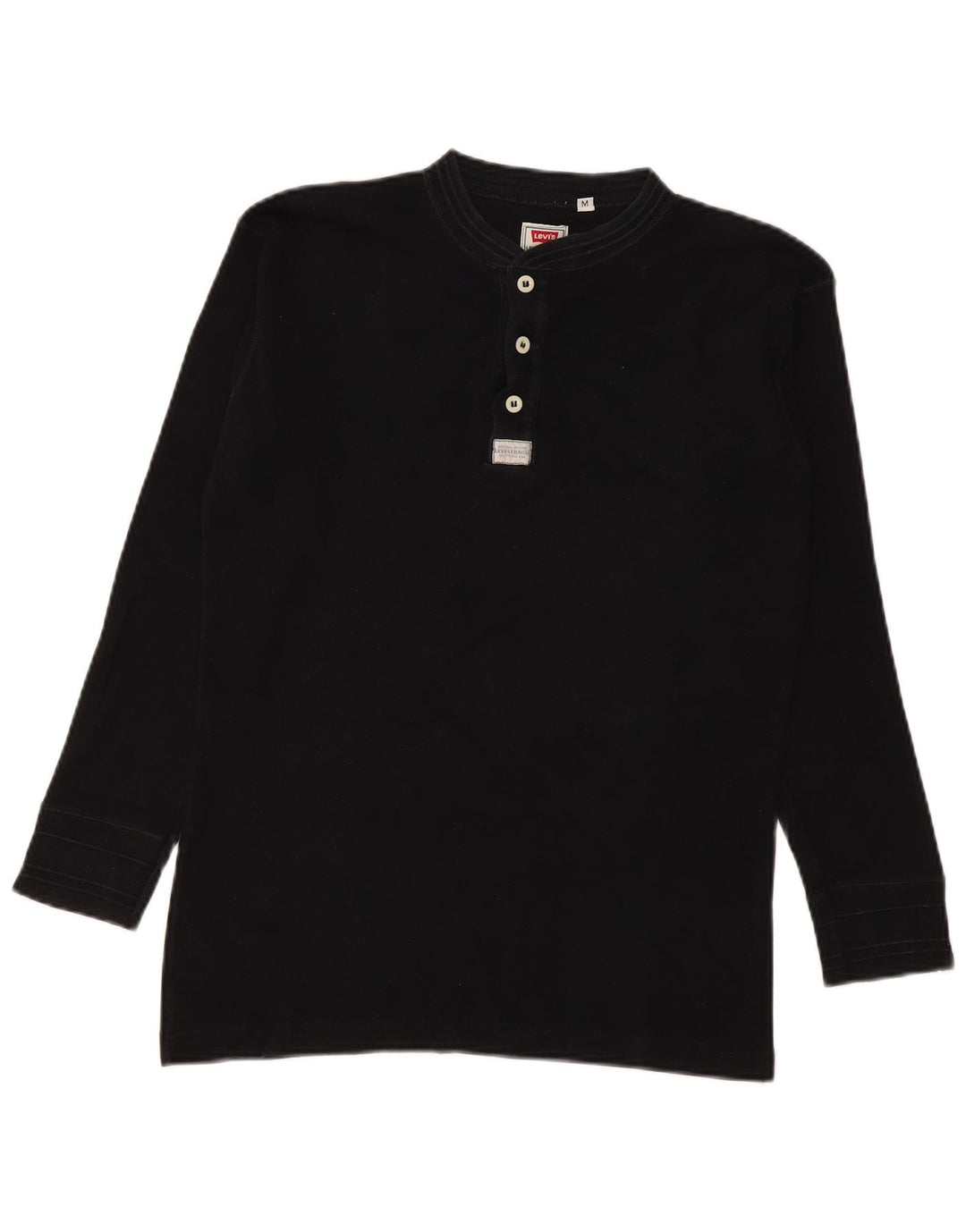 Levi's Herren-Oberteil, langärmelig, mittelschwarz, Baumwolle