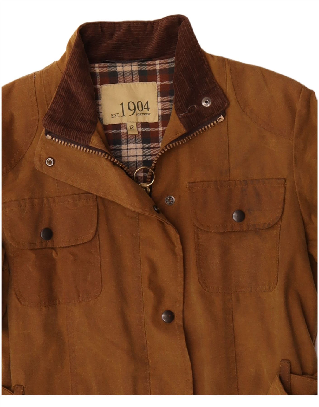 PORTWEST Damenjacke aus gewachster Baumwolle, UK 12, mittelbeige Baumwolle