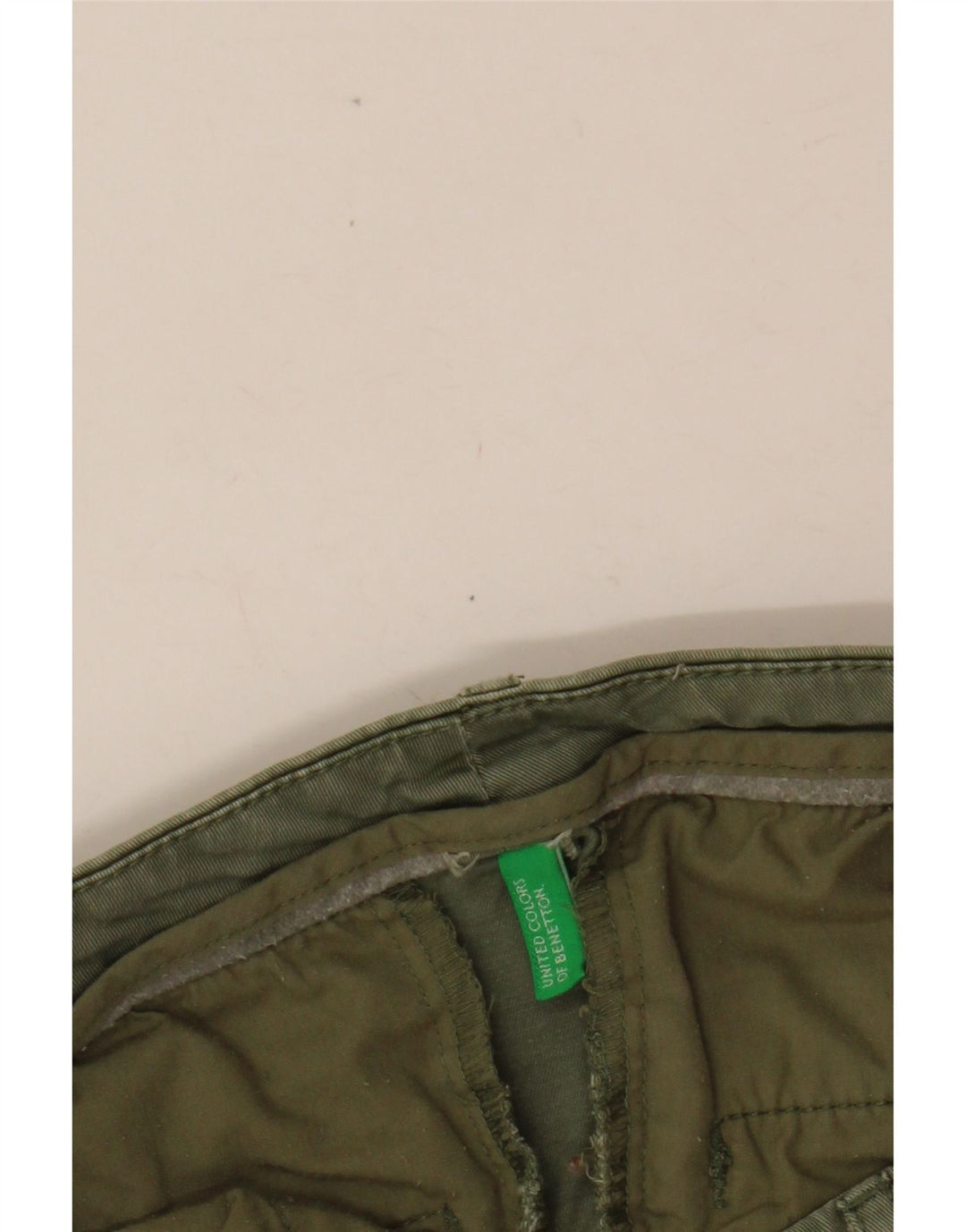 BENETTON Slim Chino-Hose für Mädchen, 13–14 Jahre, W26 L26, Khaki