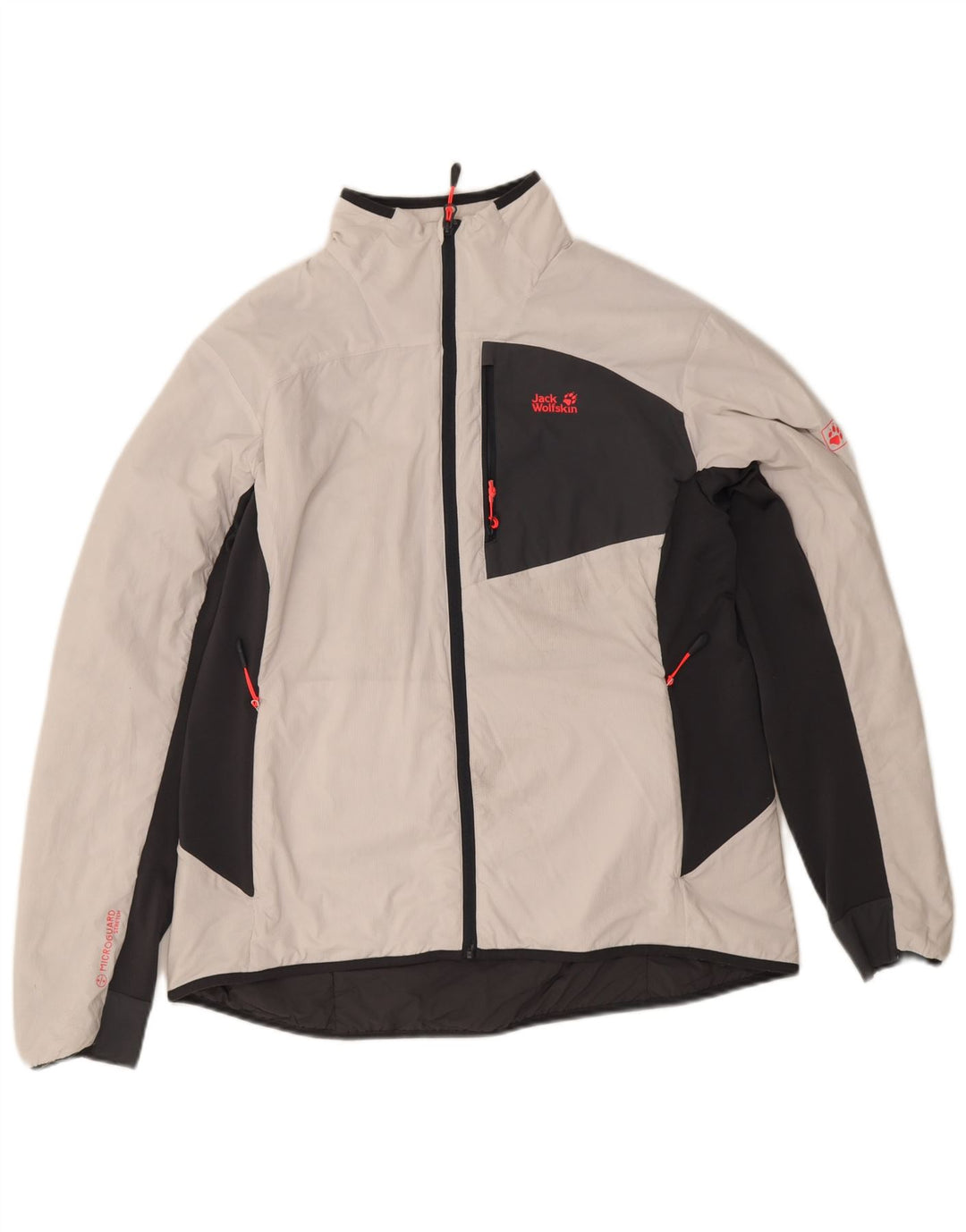 Jack Wolfskin Damen Windjacke UK 18 XL Weiß Colourblock