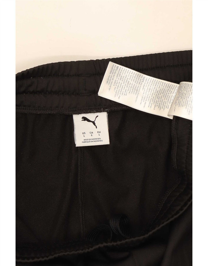 Puma Herren-Trainingshose, Jogginghose, Größe L, Schwarz, Polyester