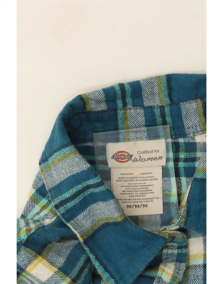 Dickies Flanellhemd für Damen, UK 14, mittelblau, kariert, Baumwolle