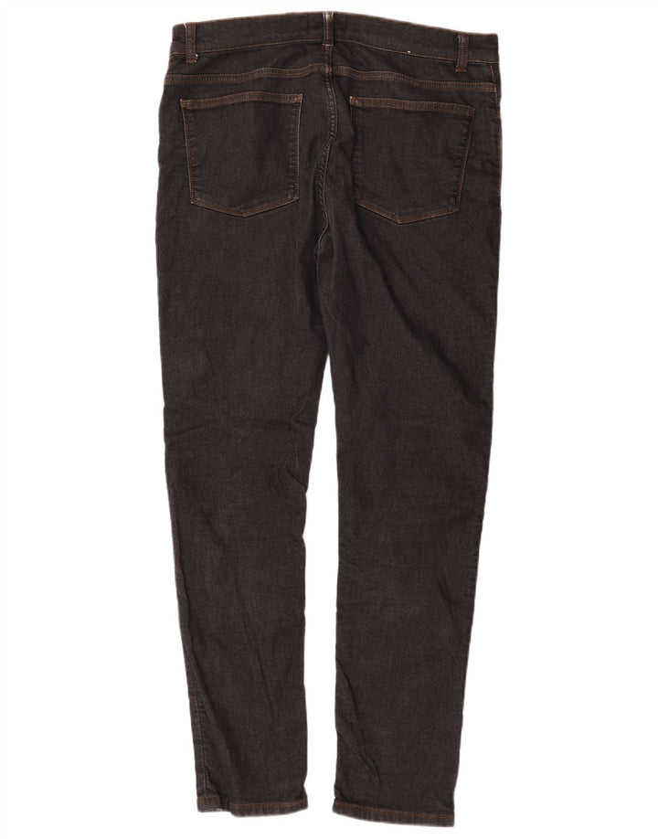 Reiss Damen Slim Jeans W34 L30 Schwarze Baumwolle