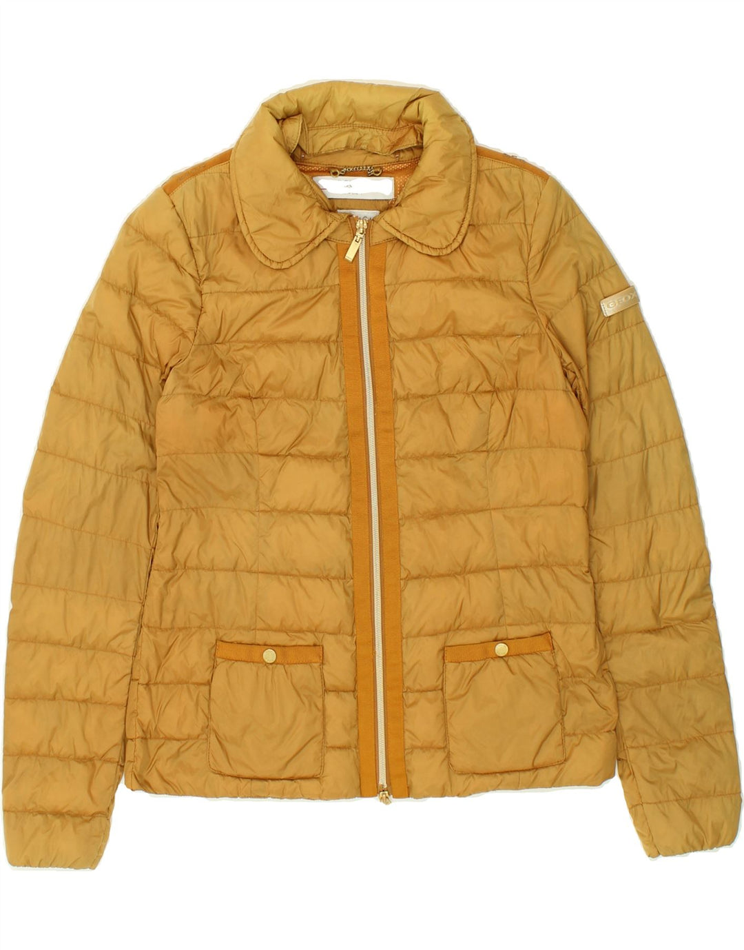 GEOX Womens Padded Jacket UK 8 Small Brown | Vintage Geox | Thrift | Second-Hand Geox | Used Clothing | Messina Hembry 