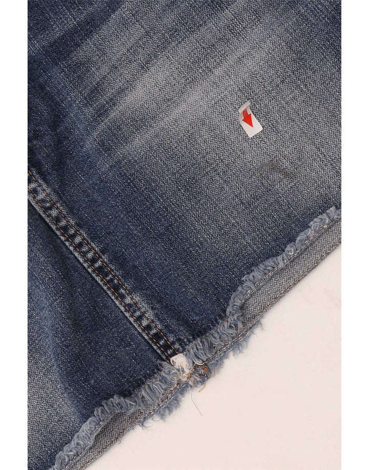 Rifle Damen Mini-Jeansrock W27 Small Blaue Baumwolle