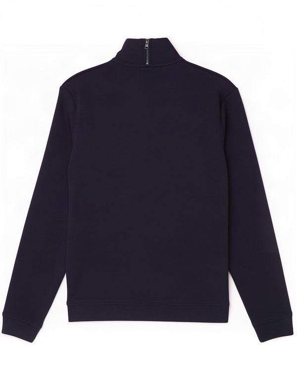 Ted Baker Herren-Sweatshirt mit Reißverschluss am Hals, Größe 3, mittelgroß, marineblau, Baumwolle
