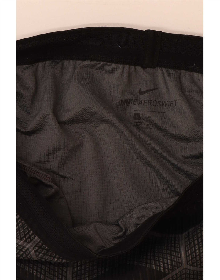 Nike Herren-Sportshorts, groß, grau, geometrisch