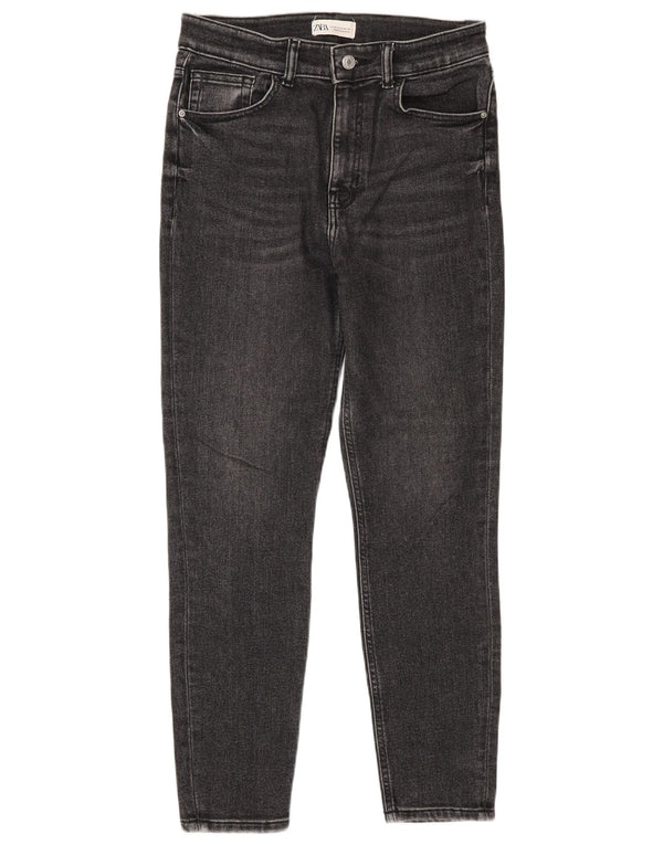Zara Damen High Rise Skinny Jeans EU 40 Medium W30 L28 Grau