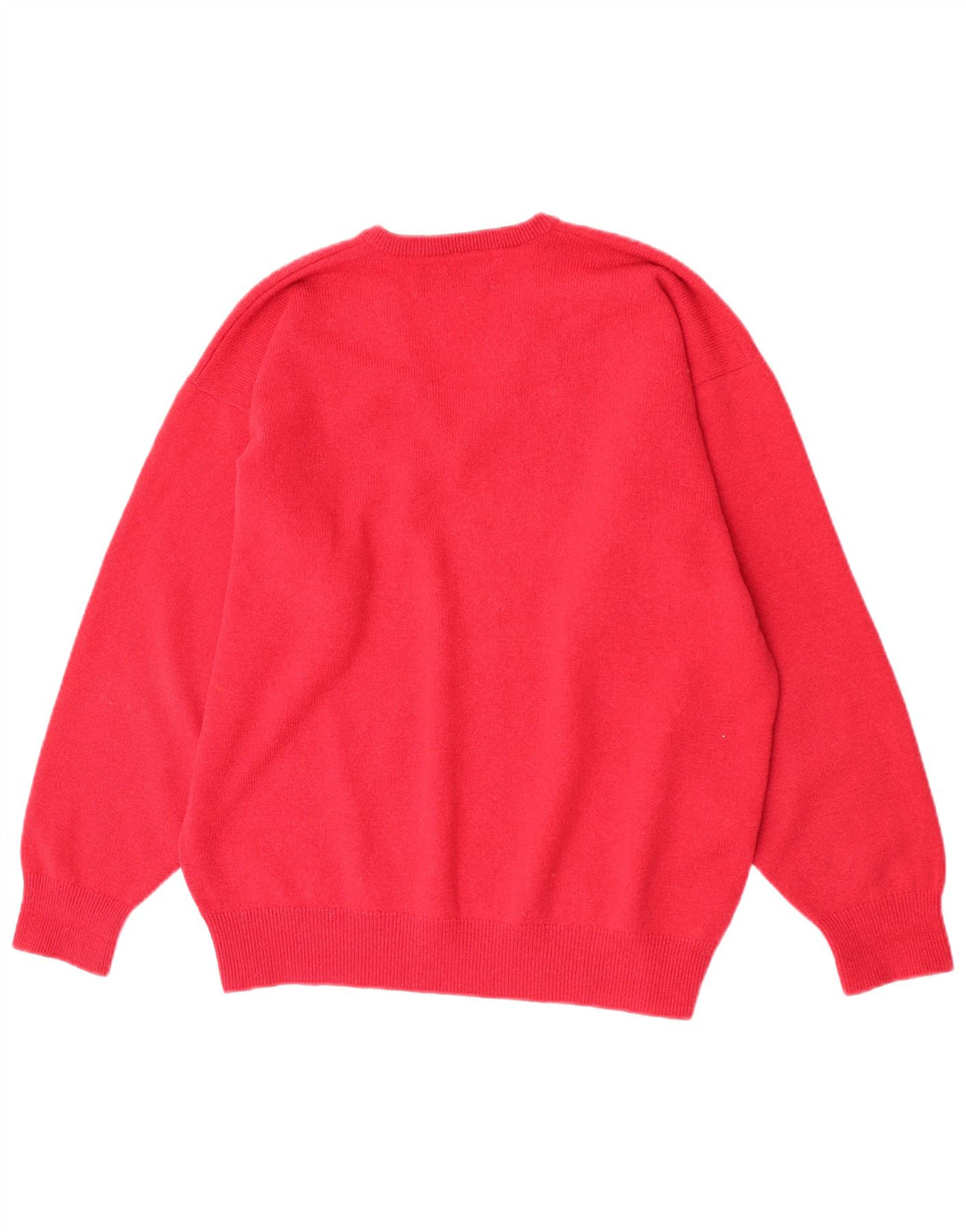 Pringle Herren-Pullover mit normaler Passform, V-Ausschnitt, mittelrote Wolle