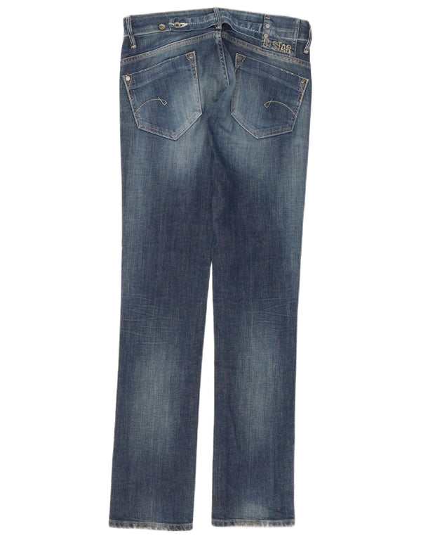 G-Star Damen Slim Jeans W27 L34 Blaue Baumwolle
