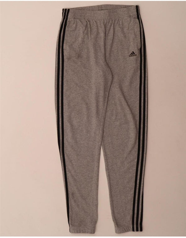 Adidas Jungen-Trainingshose, Jogginghose, 15–16 Jahre, graue Baumwolle