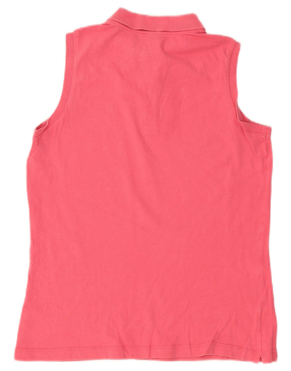 Lotto Damen Ärmelloses Poloshirt UK 12 Mittelrosa