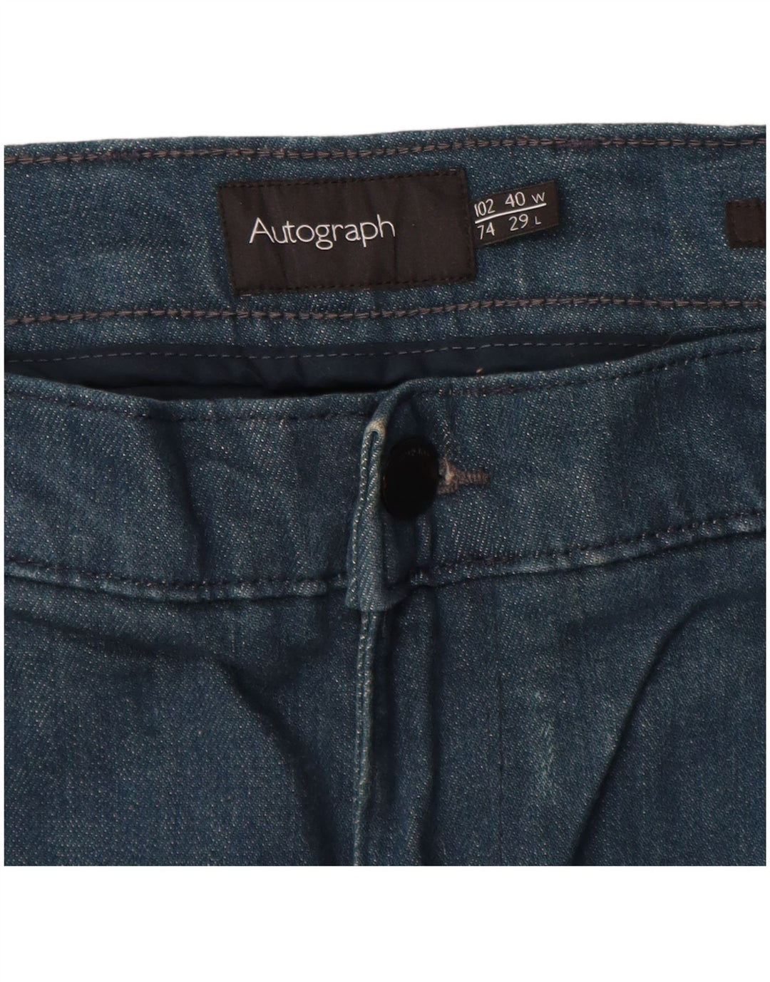 Autograph Herren Slim Jeans W40 L29 Marineblau Baumwolle