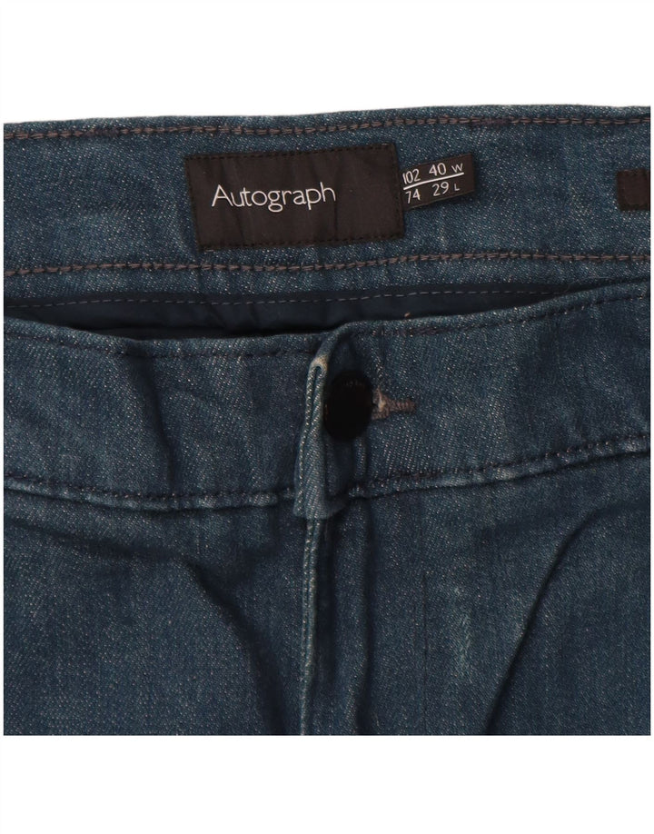 Autograph Herren Slim Jeans W40 L29 Marineblau Baumwolle
