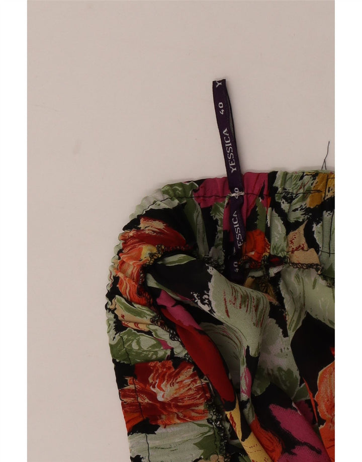 Yessica Damen Faltenrock EU 40 Medium W30 Mehrfarbig geblümt