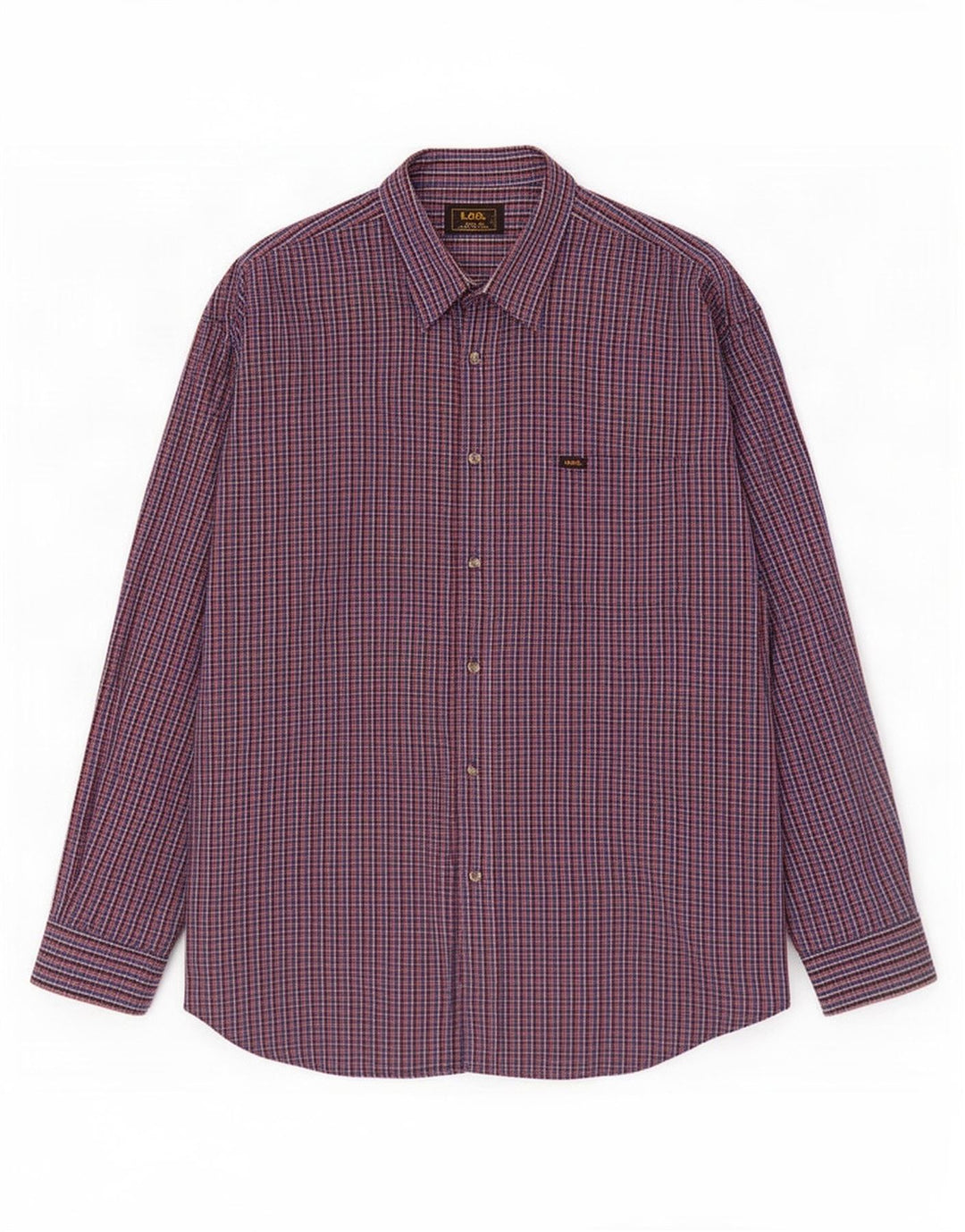 Lee Herrenhemd 2XL, mehrfarbig, Gingham-Baumwolle