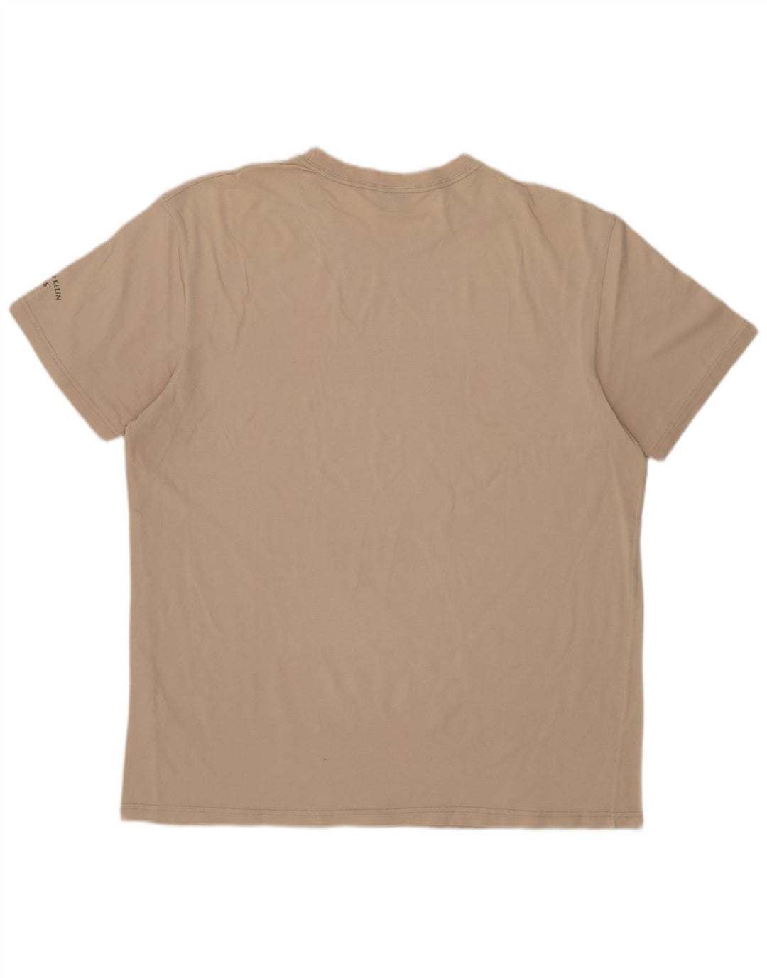 CALVIN KLEIN JEANS Herren T-Shirt Top Large Beige Baumwolle