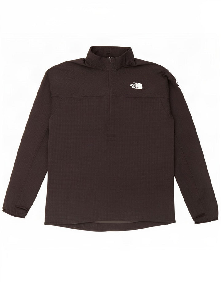 The North Face Herren-Pullover-Trainingsanzugoberteil mit Reißverschluss und Halsausschnitt, groß, schwarz gepunktet