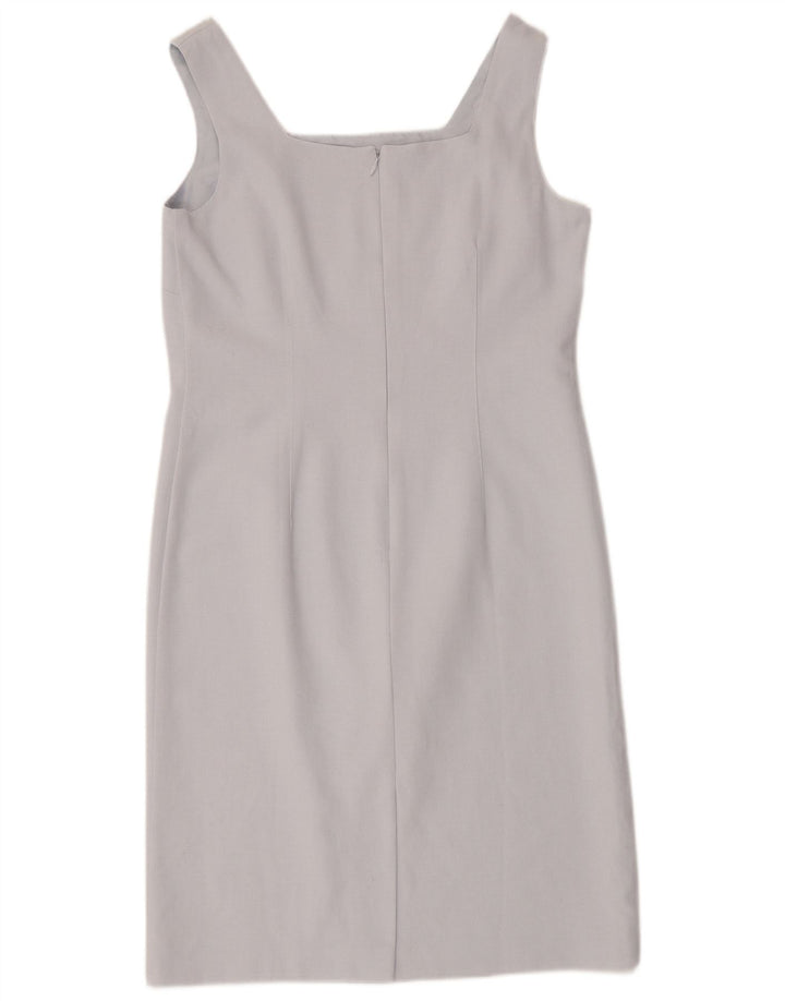 Marks & Spencer Damen St. Michael ärmelloses Etuikleid, Gr. 14, Blau
