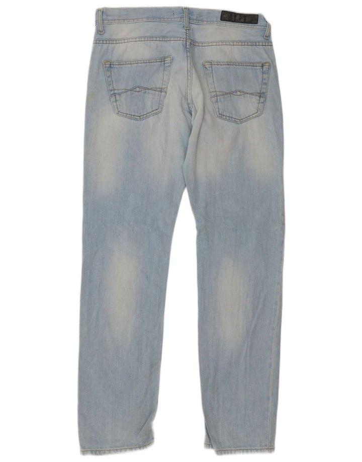 Zara Herren Straight Jeans EU 42 Large W32 L32 Blau