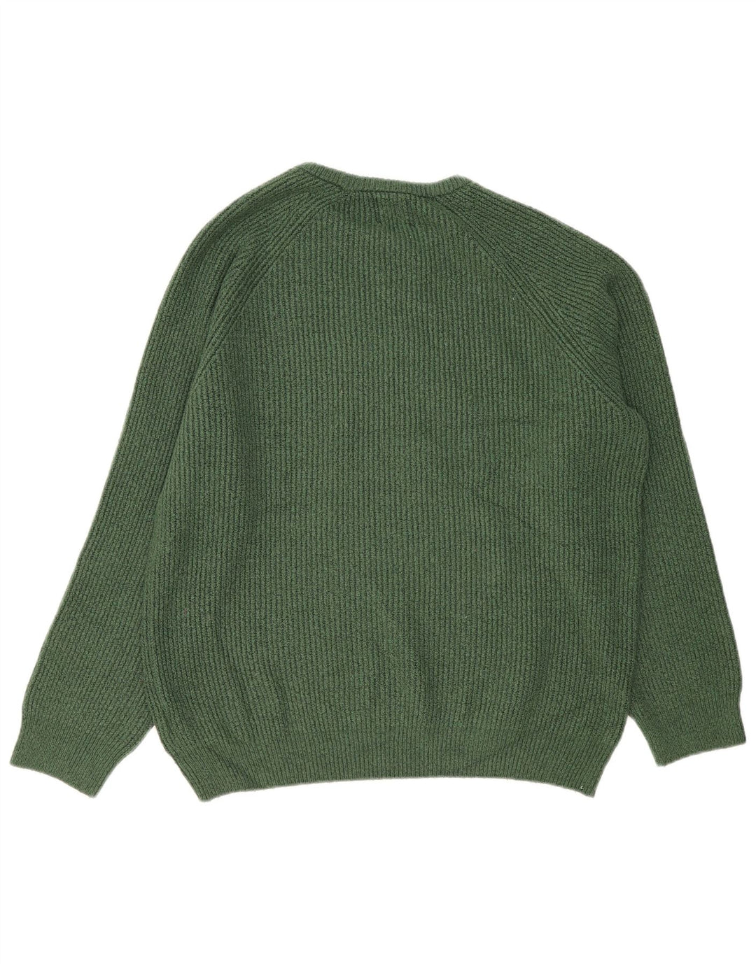 Marks & Spencer Herren-Pullover mit Rundhalsausschnitt, XL, grünes Polyamid