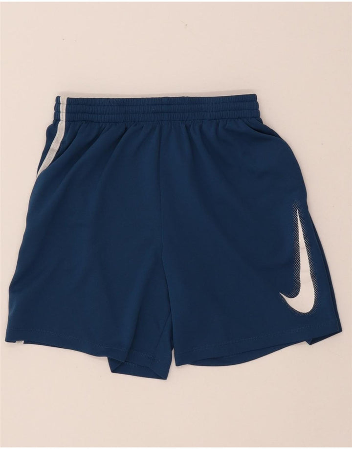 NIKE Dri-Fit-Sportshorts für Mädchen, 12–13 Jahre, Größe L, Marineblau, Farbblock