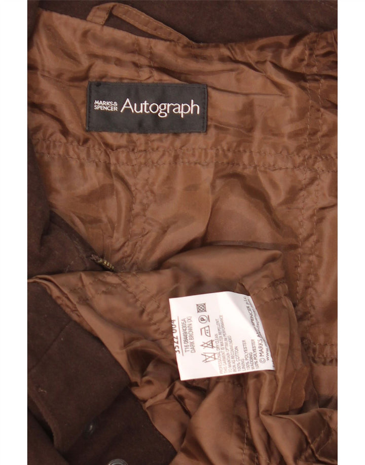 Marks & Spencer Herren Autograph Bomberjacke UK 42 XL Braune Baumwolle