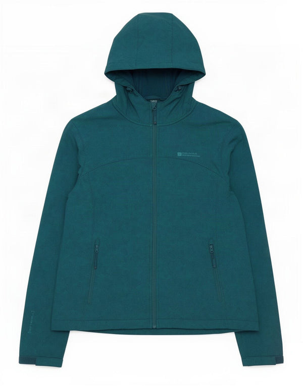 Mountain Warehouse Damen-Windbreakerjacke mit Kapuze, UK 18, XL, blau, geometrisch
