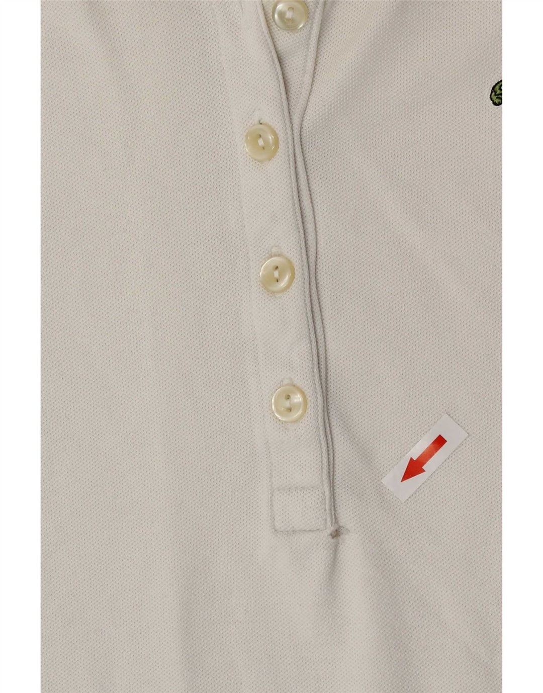 Lacoste Damen Poloshirt Größe 38 Medium Weiß