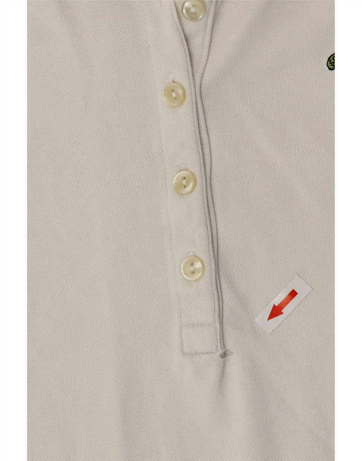 Lacoste Damen Poloshirt Größe 38 Medium Weiß