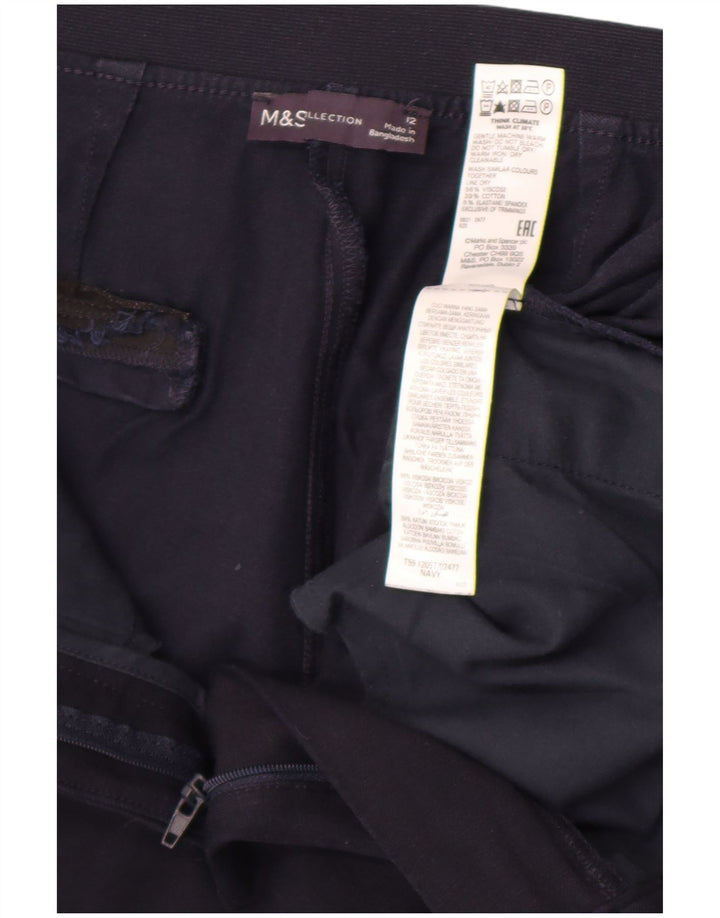 Marks & Spencer Damen Anzughose UK 12 M W30 L26 Marineblau