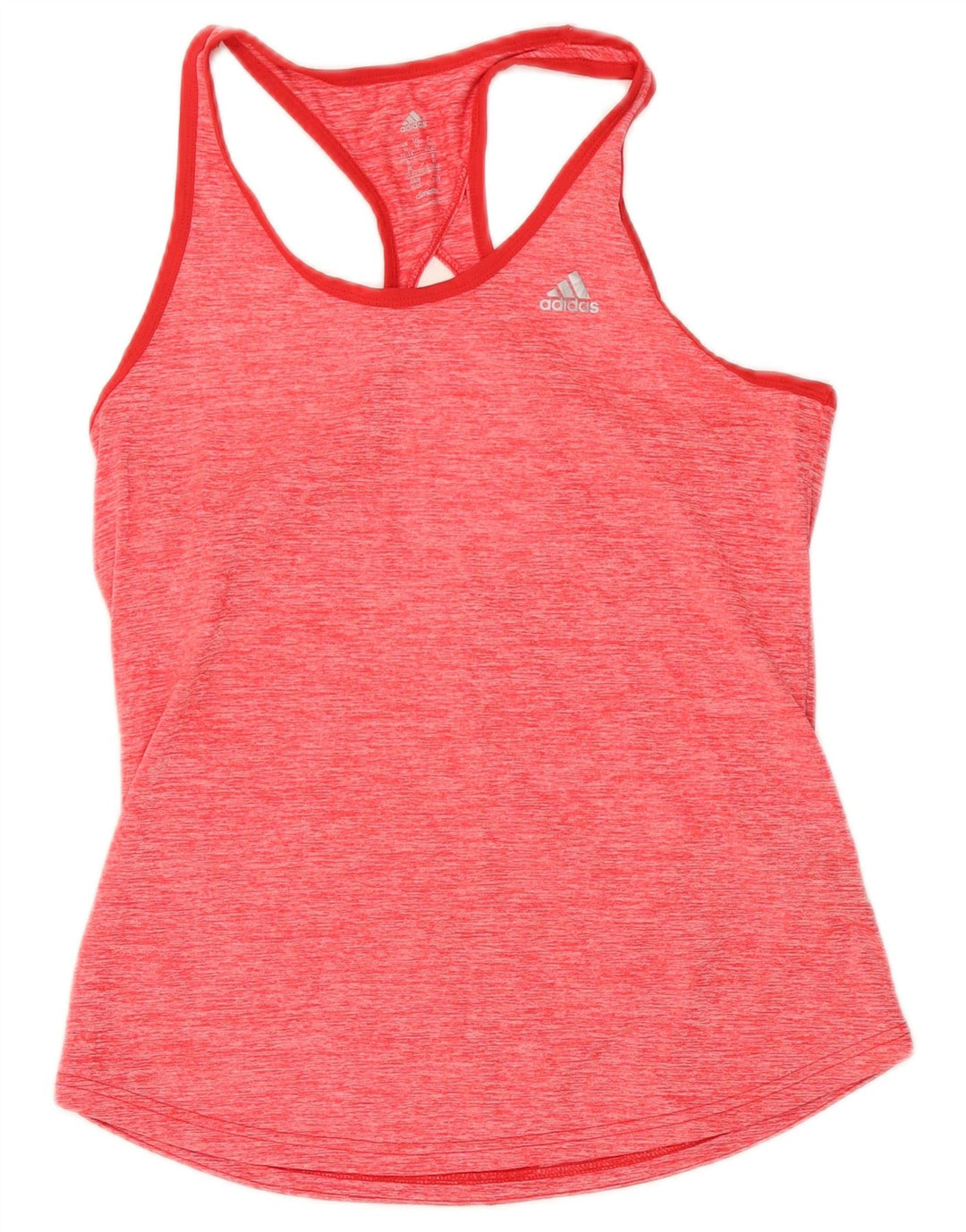 Adidas Damen Climalite Weste Top UK 12/14 Mittelrosa geflecktes Polyester