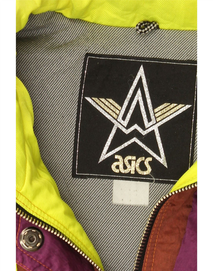 Asics Herren Skijacke mit grafischer Kapuze, UK 44 2XL, mehrfarbig, Farbblock