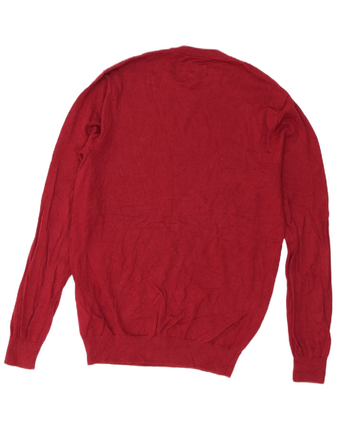Jack Wills Herren-Pullover mit Rundhalsausschnitt, reguläre Passform, mittelrote Baumwolle