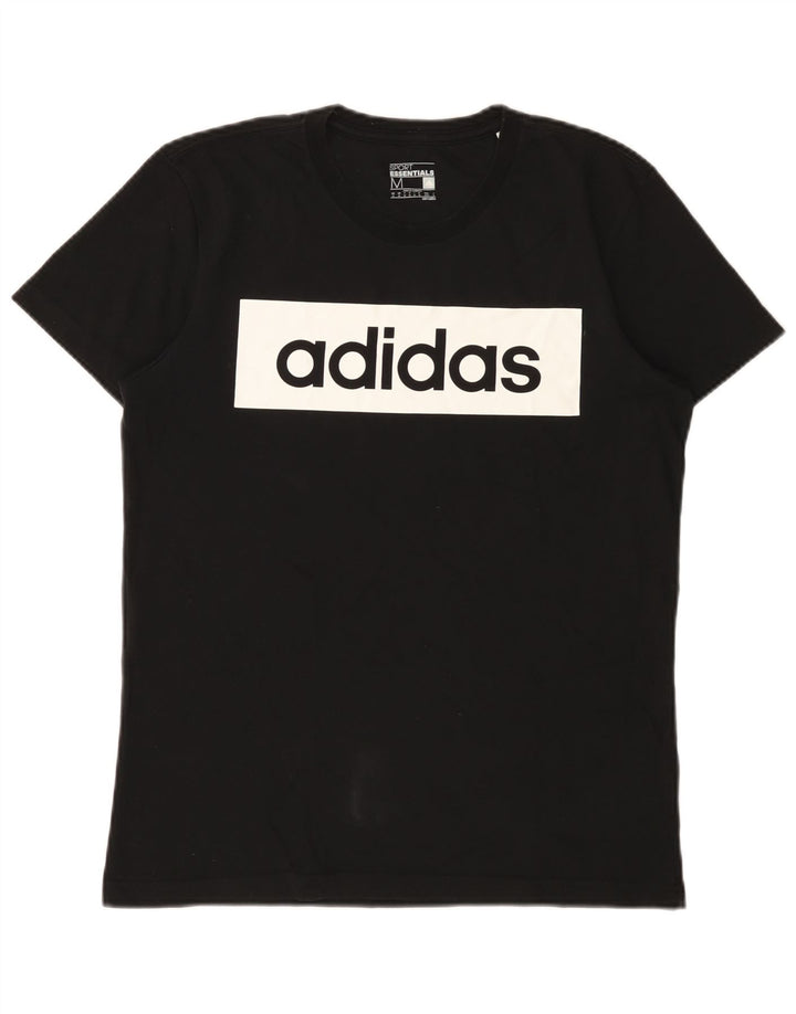 Adidas Herren Climalite Graphic T-Shirt Top Medium Schwarz Baumwolle
