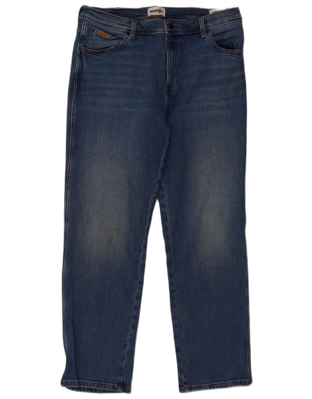 Wrangler Herren Texas Straight Jeans W36 L32 Blaue Baumwolle