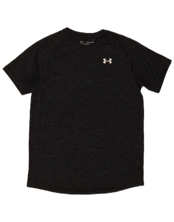 Under Armour Jungen T-Shirt Top 13–14 Jahre XL Schwarz gefleckt