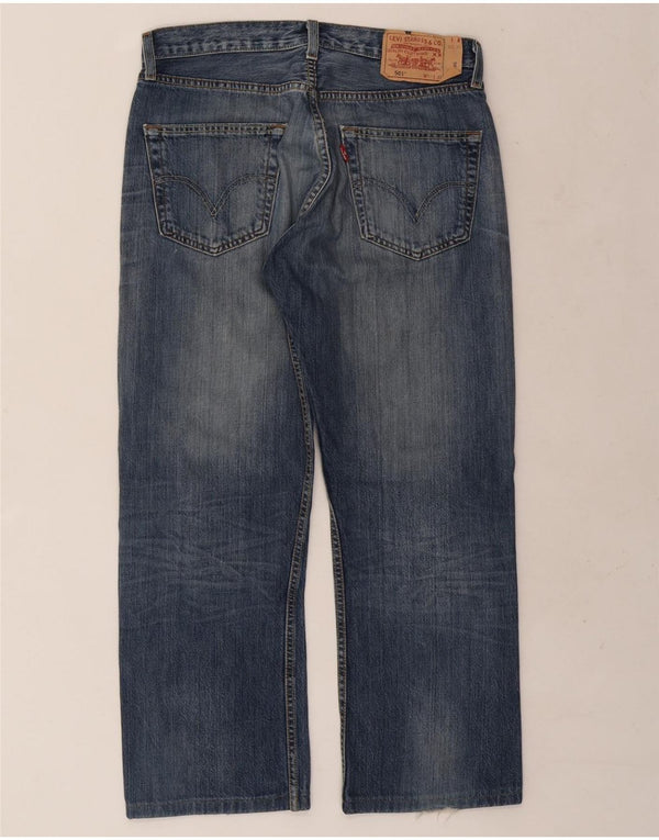 LEVI'S Herren 501 Straight Jeans W32 L26 Blaue Baumwolle