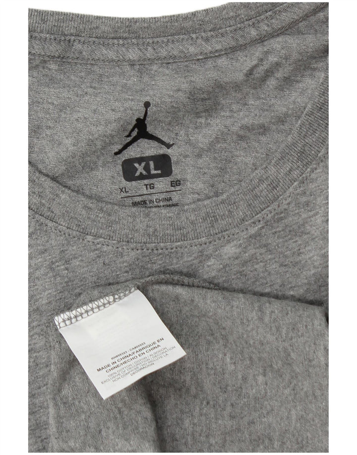 Jordan Herren Grafik T-Shirt Top XL Grau Baumwolle