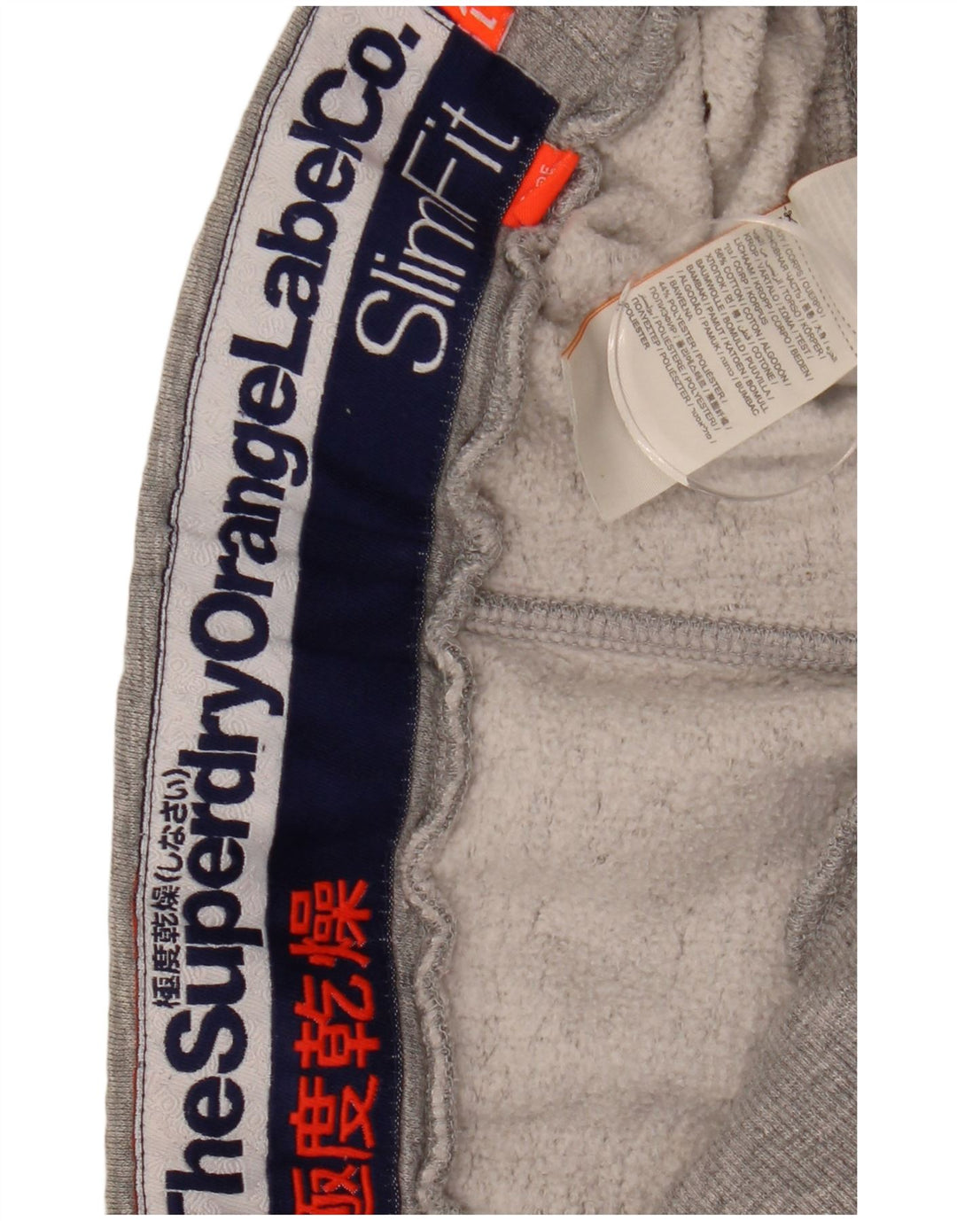Superdry Herren Slim Fit Trainingshose Jogger XL Grau Baumwolle