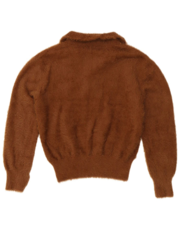 Zara Mädchen Rollkragenpullover, Pullover, 12–13 Jahre, groß, braunes Nylon