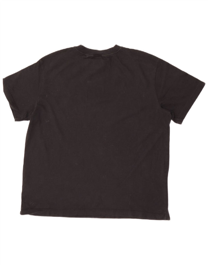 NIKE Herren T-Shirt Top Medium Schwarz Baumwolle