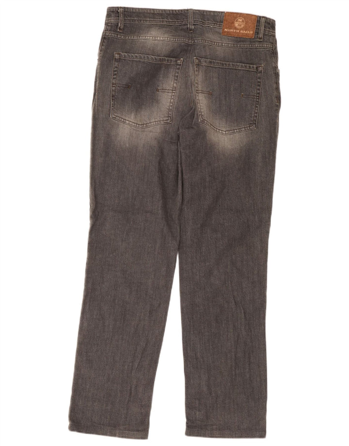 North Sails Herren Straight Jeans W38 L30 Graue Baumwolle