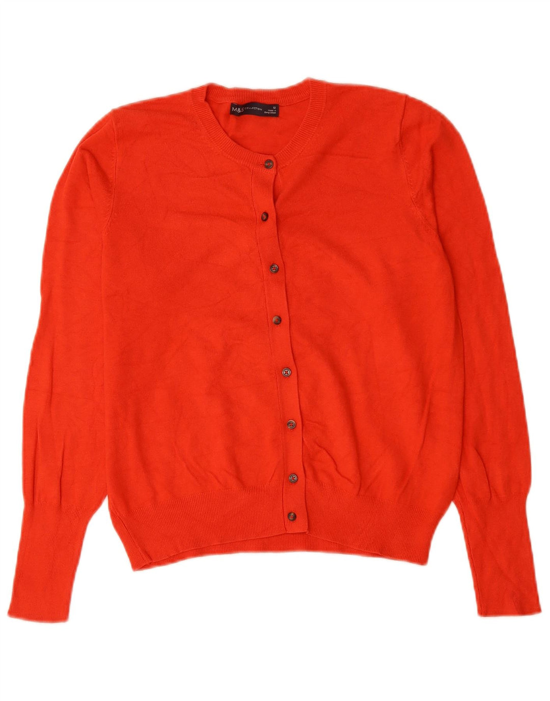 Marks & Spencer Damen Crop Cardigan Pullover UK 12 Mittelrot