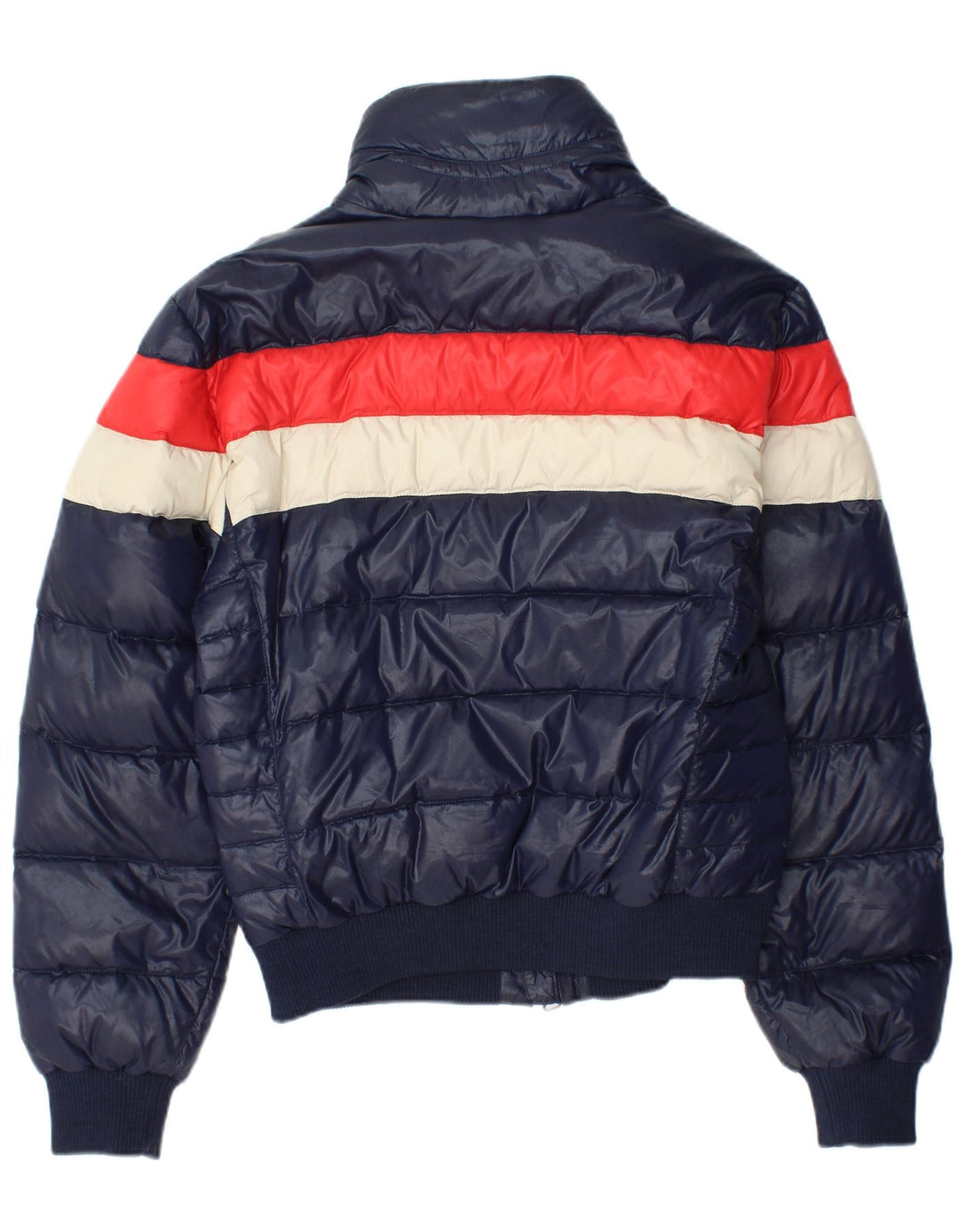 Crust Herren Bomberjacke, gepolstert, UK 38, Mittel, Marineblau, Farbblock